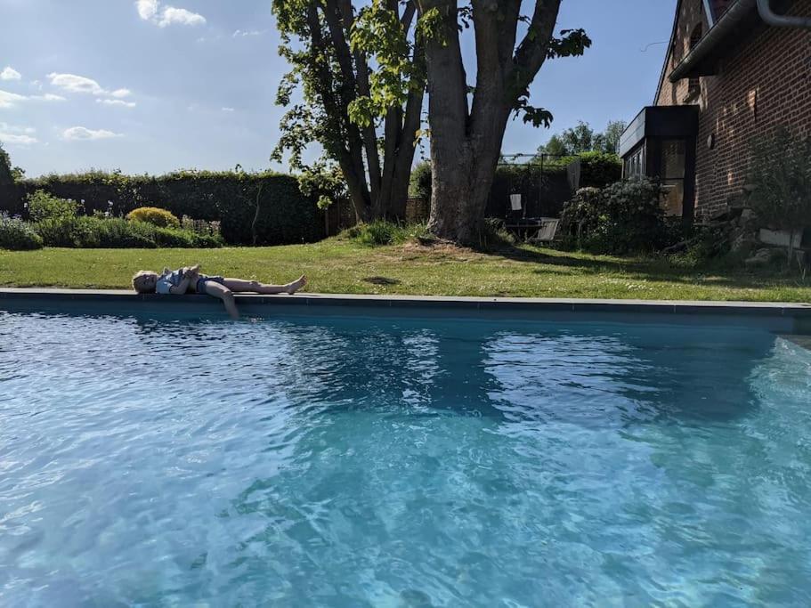 Ferme De Caractere Avec Piscine Et Cheminee Villa Sainghin-en-Melantois Exterior photo
